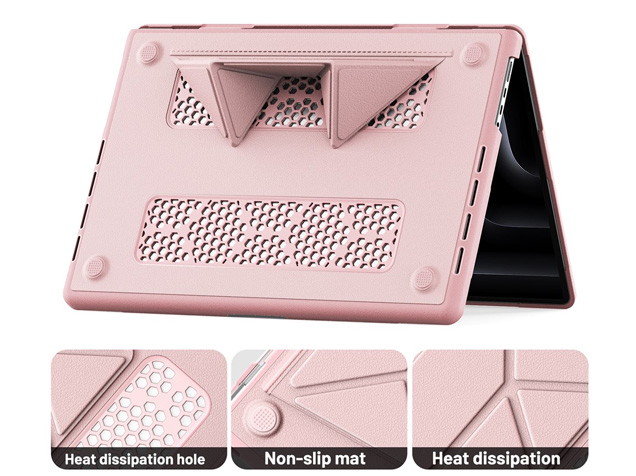 Synthetic Leather Laptop Shell for MacBook Pro 16 inch - Pink