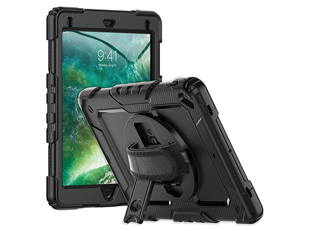 Rugged Impact Case for Apple iPad 6th/5th Gen - Classic Black Impact Case