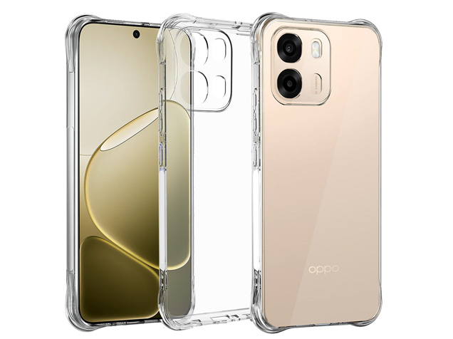 Gel Case with Bumper Edges for OPPO A6  - Clear Soft Cover
