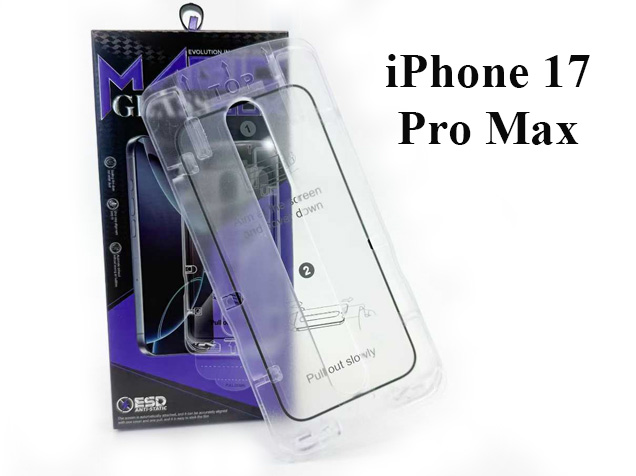 Premium Glass Screen Protector with installation box for iPhone 17 Pro Max - Screen Protector