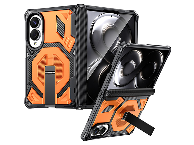 Impact Case with Stand for the Samsung Galaxy Z Fold8 - Orange Hard Case