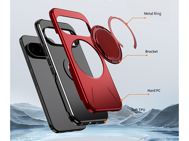 Impact Case with Ring for Google Pixel 11 Pro - Red