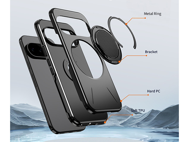 Impact Case with Ring for Google Pixel 11 Pro XL - Black