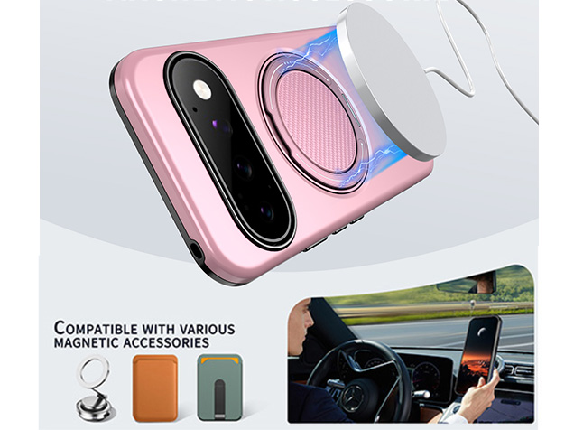 Impact Case with Ring for Google Pixel 11 Pro XL - Pink