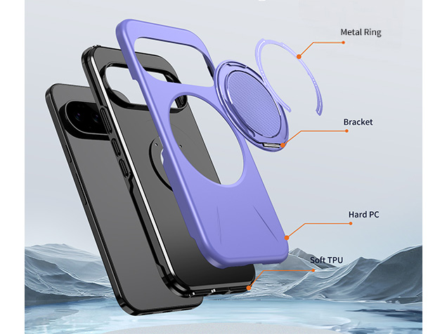 Impact Case with Ring for Google Pixel 11 Pro XL - Purple
