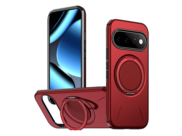 Impact Case with Ring for Google Pixel 11 Pro XL - Red Impact Case