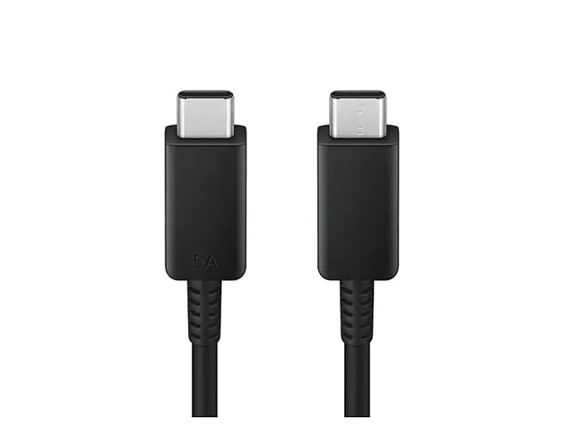 Genuine Samsung 45W USB-C Super Fast Charger with USB-C to USB-C cable - Black