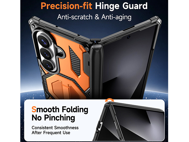 Impact Case with Stand for the Samsung Galaxy Z Fold7 - Orange