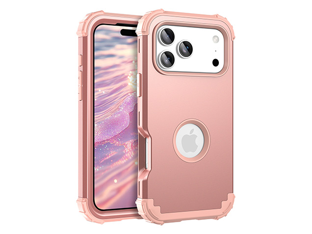 Defender Case for iPhone 18 Pro Max - Rose Gold Impact Case