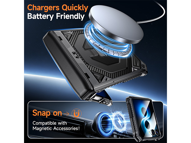 Impact Case with Stand for the Samsung Galaxy Z Flip7 - Black