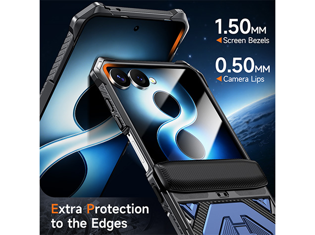 Impact Case with Stand for the Samsung Galaxy Z Flip7 - Blue
