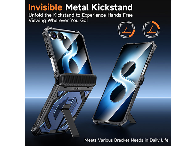 Impact Case with Stand for the Samsung Galaxy Z Flip7 - Blue