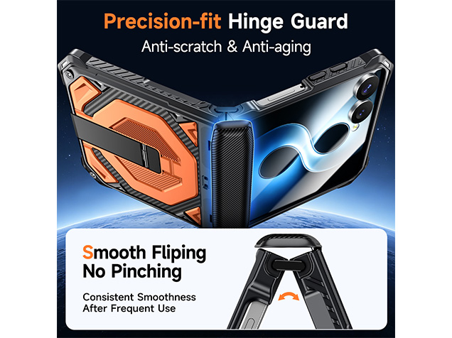 Impact Case with Stand for the Samsung Galaxy Z Flip7 - Orange