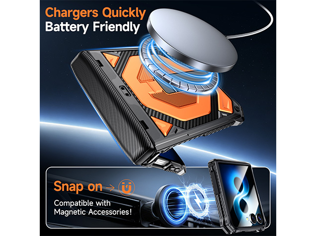 Impact Case with Stand for the Samsung Galaxy Z Flip7 - Orange