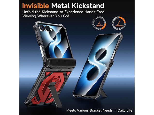 Impact Case with Stand for the Samsung Galaxy Z Flip7 - Red
