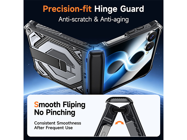 Impact Case with Stand for the Samsung Galaxy Z Flip7 - Silver