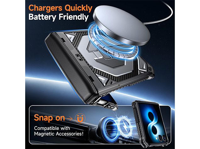 Impact Case with Stand for the Samsung Galaxy Z Flip7 - Silver