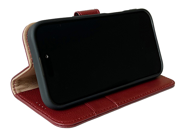 Premium Leather Wallet Case for iPhone 18 Pro - Rosewood