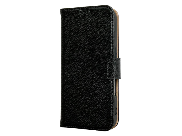 Premium Leather Wallet Case for iPhone 18 Pro - Black