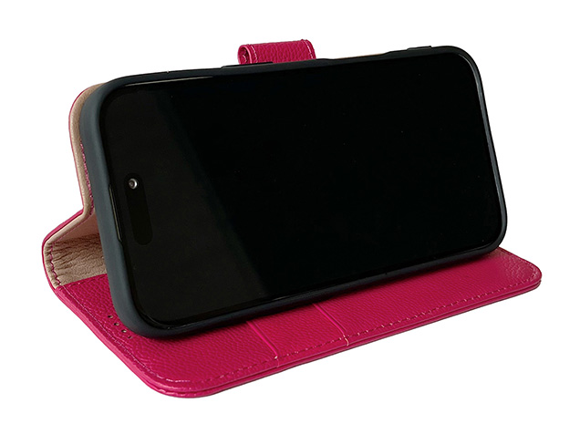 Premium Leather Wallet Case for iPhone 18 Pro - French Rose