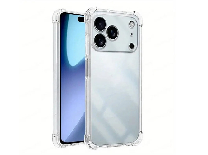 Gel Case with Bumper Edges for iPhone 18 Pro - Clear Soft Cover