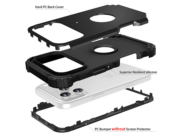 Defender Case for iPhone 18 Pro - Black