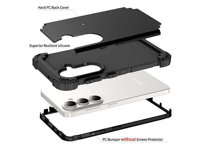 Defender Case for the Samsung Galaxy S26 FE - Black