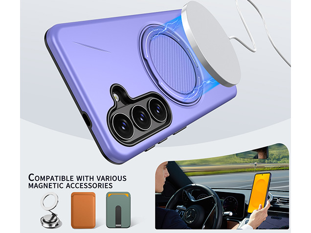 Impact Case with Ring for Samsung Galaxy S26 FE - Purple
