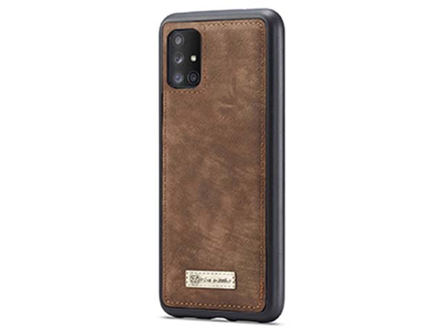 CaseMe Magnetic Case for Samsung Galaxy A71 5G - Beige/Tan Leather Wallet Case