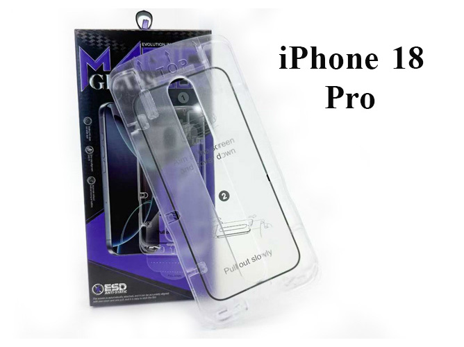 Premium Glass Screen Protector with installation box for iPhone 18 Pro - Screen Protector