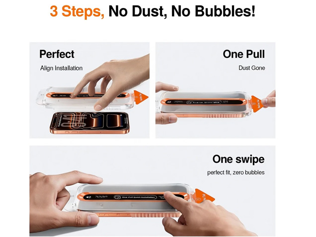 Premium Glass Screen Protector with installation box for iPhone 18 Pro