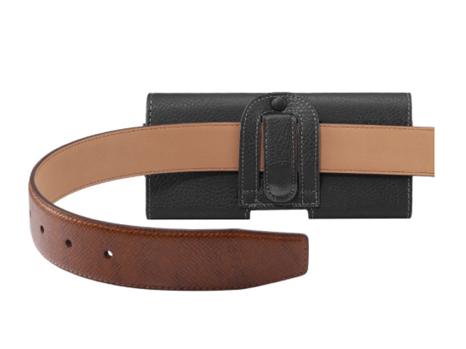 Extra-tough Genuine Leather ShineColours belt pouch - Mobile Only