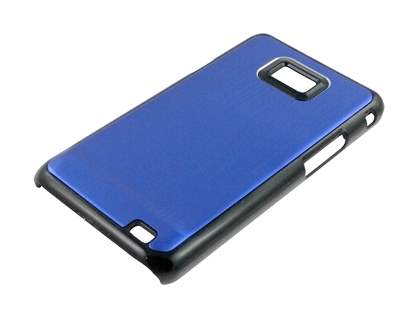 Brushed Aluminium Case for Samsung Galaxy S2 - Ocean Blue