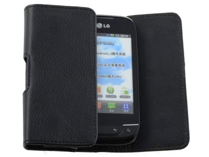 LG P690 Optimus Spirit Synthetic Leather Belt Pouch