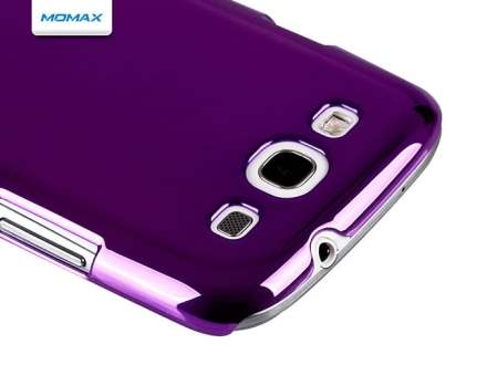 MOMAX Ultra-Thin Metallic Case for Samsung I9300 Galaxy S3 - Metallic Purple
