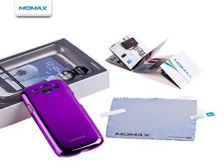 MOMAX Ultra-Thin Metallic Case for Samsung I9300 Galaxy S3 - Metallic Purple