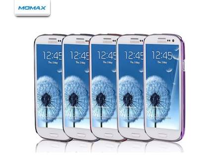 MOMAX Ultra-Thin Metallic Case for Samsung I9300 Galaxy S3 - Metallic Purple