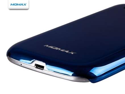 MOMAX Ultra-Thin Metallic Case for Samsung I9300 Galaxy S3 - Metallic Blue