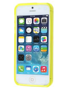 Clear/Frosted TPU Gel Case for iPhone SE(1st Gen)/5s/5 - Canary Yellow