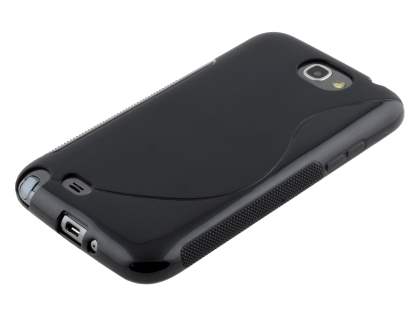 Wave Case for Samsung Galaxy Note 2 4G - Frosted Black/Black