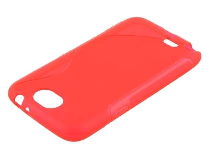 Wave Case for Samsung Galaxy Note 2 4G - Frosted Red/Red