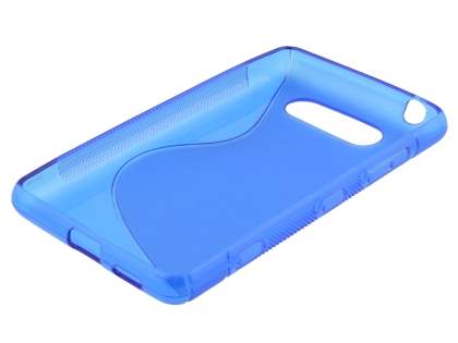 Wave Case for Nokia Lumia 820 - Frosted Blue/Blue