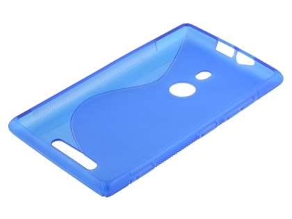 Wave Case for Nokia Lumia 925 - Frosted Blue/Blue