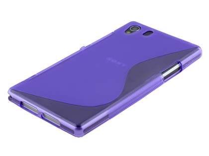 Wave Case for Sony Xperia Z1 - Frosted Purple/Purple