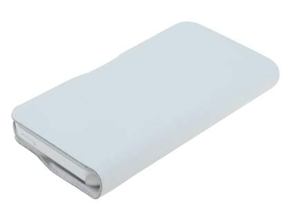Genuine Leather Portfolio Case with Stand for iPhone 5c - Pearl White