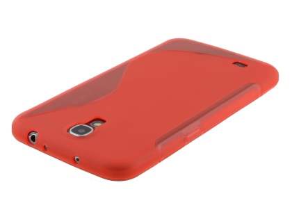 Wave Case for Samsung Galaxy Mega 6.3 I9200 - Frosted Red/Red