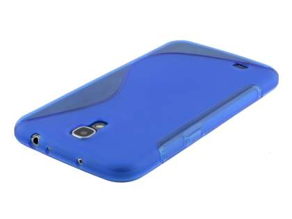 Wave Case for Samsung Galaxy Mega 6.3 I9200 - Frosted Blue/Blue