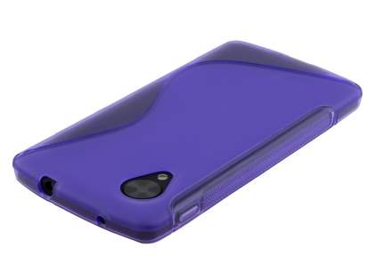 Wave Case for LG Google Nexus 5 - Frosted Purple/Purple