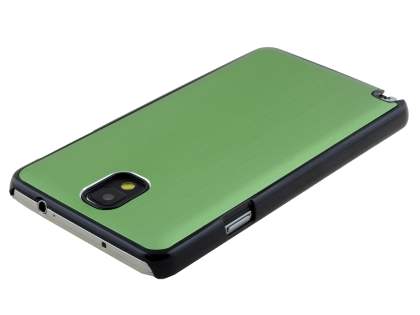 Brushed Aluminium Case for Samsung Galaxy Note 3 - Green/Black