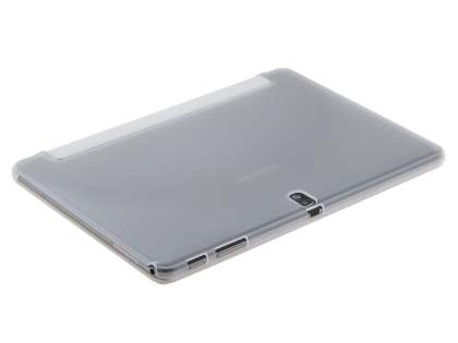 Book-Style Case with Stand for Samsung Galaxy Tab Pro 10.1 - White/Frosted Clear